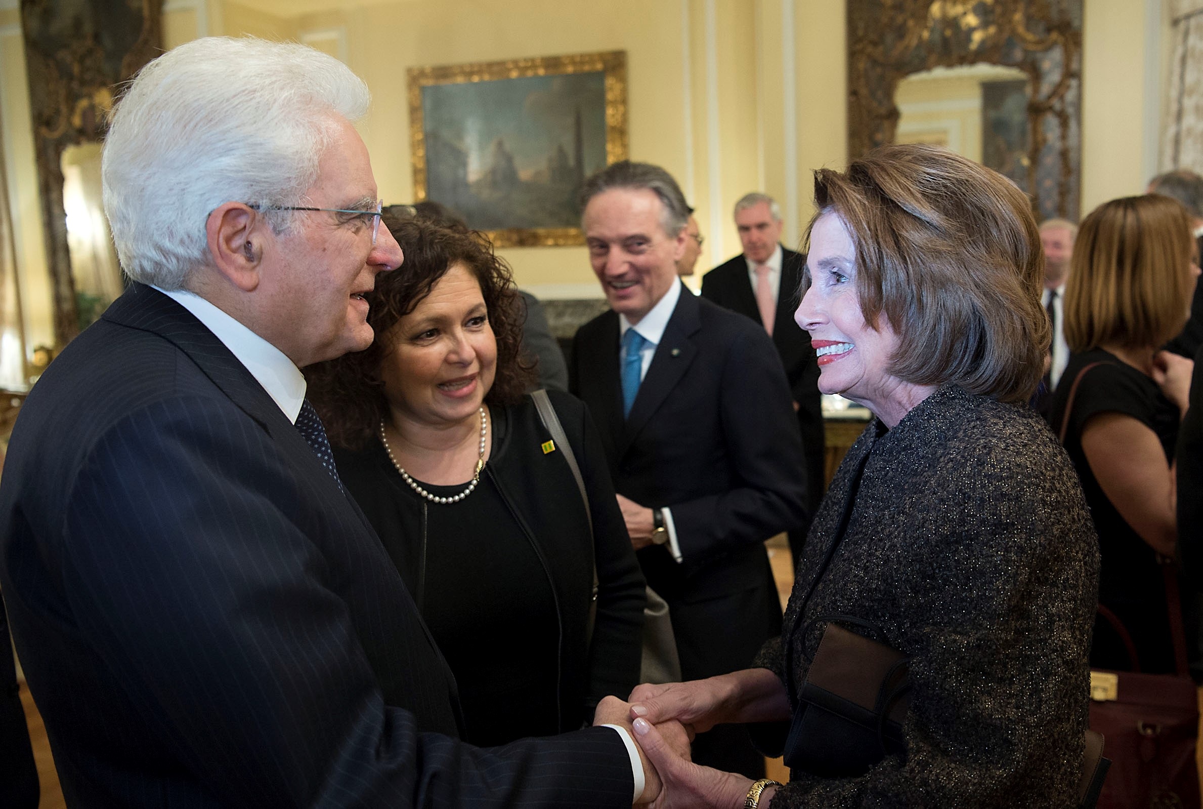 Il Presidente Napolitano con il prof. Talamo e Amato