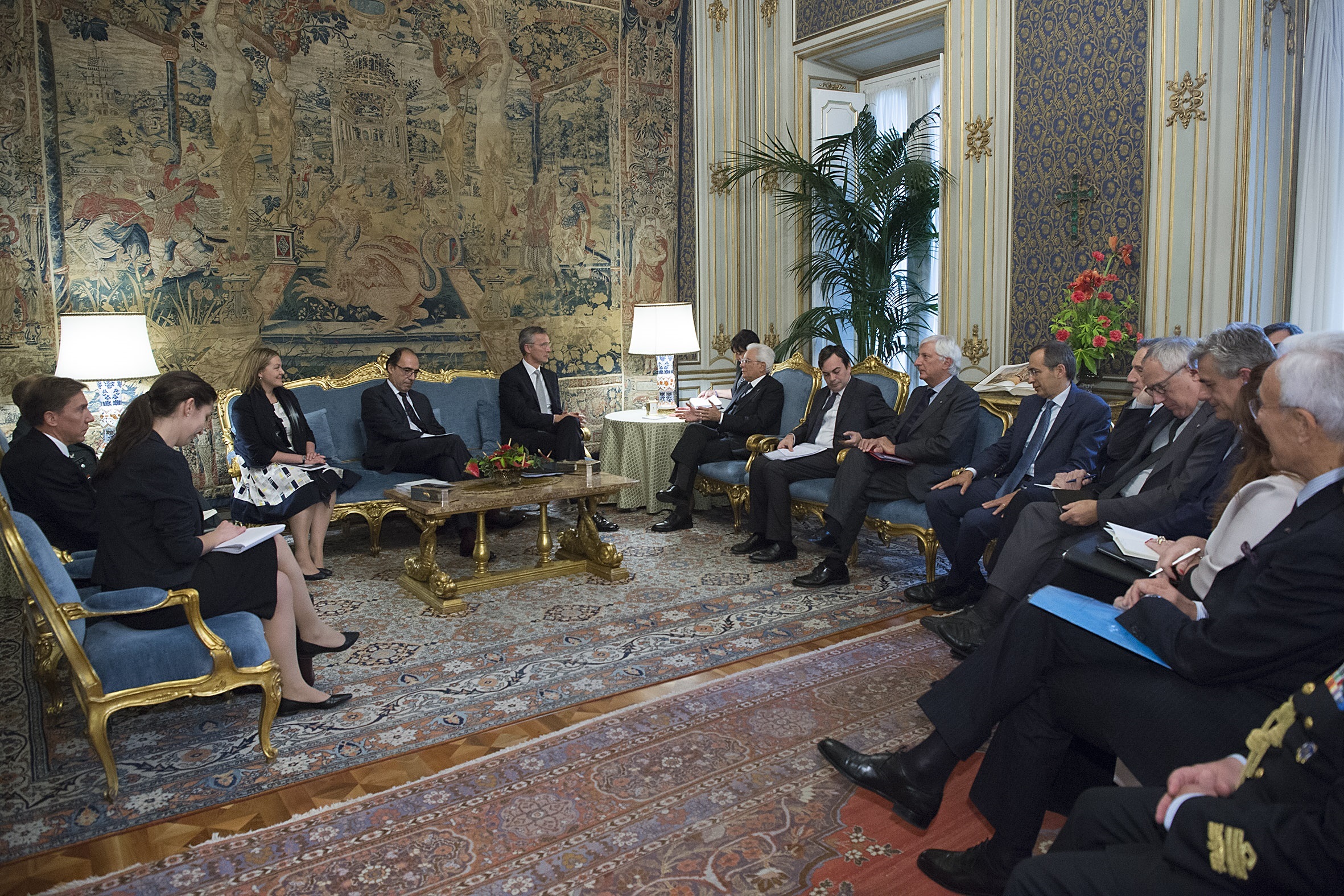Il Presidente Napolitano con il presidente Halonen