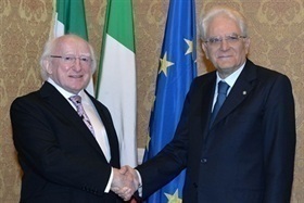 Incontro del Presidente Sergio Mattarella con il Presidente d'Irlanda, Michael D. Higgins