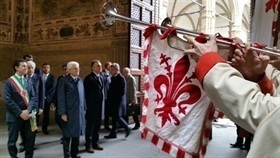Visita del Presidente della Repubblica a Firenze per la cerimonia in occasione del 150° anniversario dell’insediamento a Palazzo Vecchio della Camera dei Deputati della IX Legislatura del Regno d’Italia ed altri impegni in città.