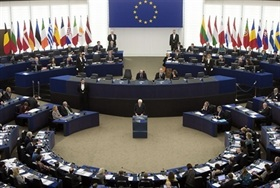 Visita del Presidente della Repubblica Sergio Mattarella a Strasburgo al Parlamento Europeo