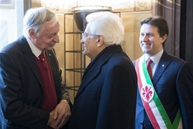 Visita del Presidente della Repubblica Sergio Mattarella a Firenze in occasione del convegno dal titolo “Scenari del XXI secolo”, promosso dalla Fondazione Spadolini – Nuova Antologia e della sessione conclusiva dell’evento promosso dall’ANCI - Associazione Nazionale dei Comuni Italiani dal titolo “Forum Start City. Città metropolitane, il rilancio parte da qui”.