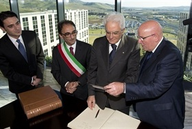 Visita del Presidente della Repubblica Sergio Mattarella a Catanzaro in occasione della cerimonia d’inaugurazione della Cittadella Regionale, nuova sede della Regione Calabria.