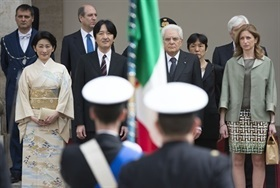 Visita ufficiale dei Principi Akishino della Casa Imperiale del Giappone.