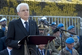 Visita del Presidente della Repubblica Sergio Mattarella Sergio Mattarella al Contingente militare italiano in UNIFIL e nella Repubblica Libanese 