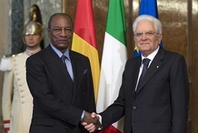 Visita ufficiale del Presidente della Repubblica di Guinea,  Alpha Condé
