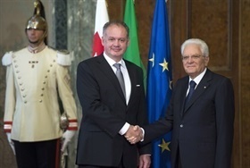 Visita ufficiale del Presidente della Repubblica Slovacca, Andrej Kiska e successiva inaugurazione della mostra dal titolo “Tesori gotici dalla Slovacchia”, in occasione della Presidenza slovacca del Consiglio dell’Unione Europea