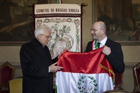 Visita del Presidente della Repubblica Sergio Mattarella a Reggio Emilia in occasione della cerimonia per il 220° anniversario della nascita del Primo Tricolore ed altri impegni città