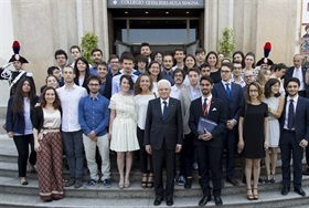 Visita del Presidente della Repubblica Sergio Mattarella a Pavia, al Collegio Ghislieri,  in occasione della cerimonia celebrativa dei 450 anni della sua fondazione ed altri impegni in città.