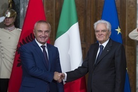 Incontro del Presidente della Repubblica Sergio Mattarella con il Presidente della Repubblica di Albania, Ilir Meta, in visita ufficiale