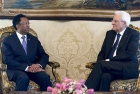 Visita ufficiale del Presidente della Repubblica del Madagascar, Hery Rajaonarimampianina.