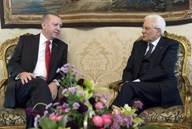 Colazione del Presidente della Repubblica Sergio Mattarella con il Presidente della Repubblica di Turchia, Recep Tayyip Erdoğan