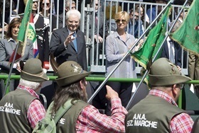 Visita del Presidente della Repubblica Sergio Mattarella a Trento in occasione della 91^ adunata nazionale degli Alpini.