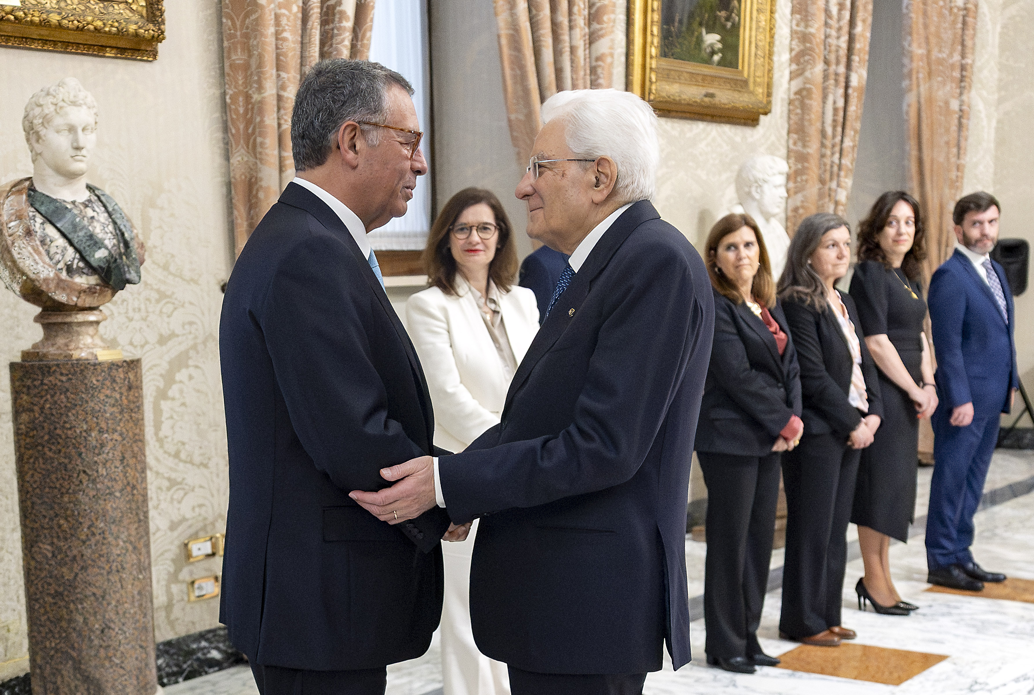 Il Presidente Sergio Mattarella con António José Seguro, Presidente della Repubblica portoghese
