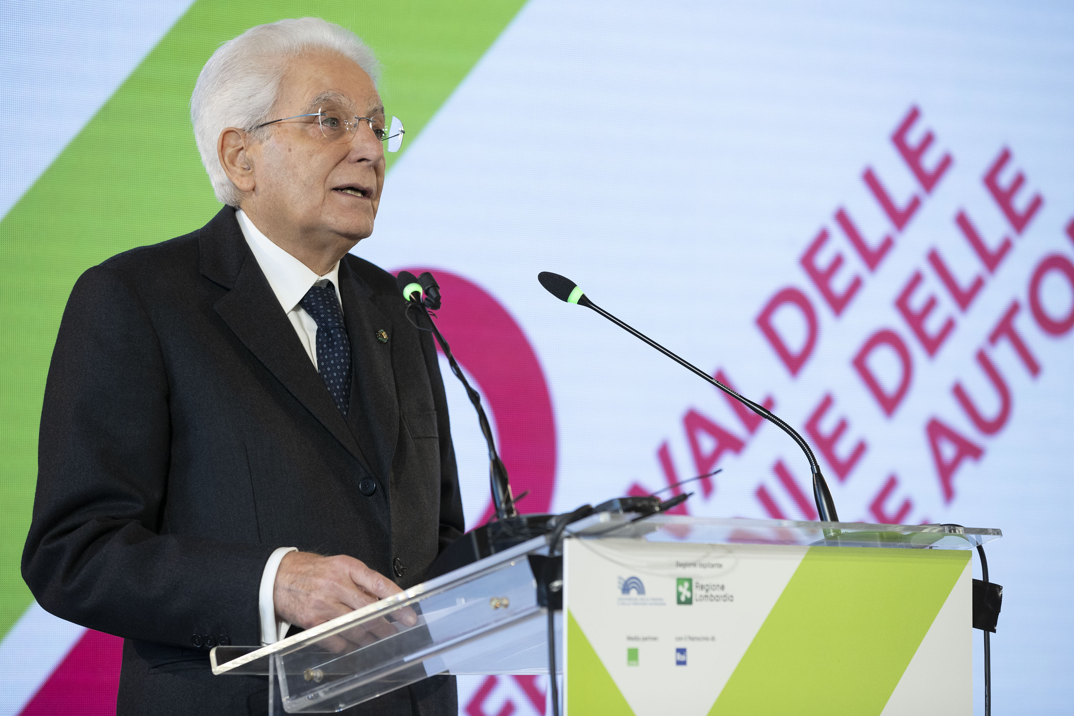 Il Presidente della Repubblica Sergio Mattarella alla prima edizione di “L’Italia delle Regioni – Festival delle Regioni e delle Province autonome”  