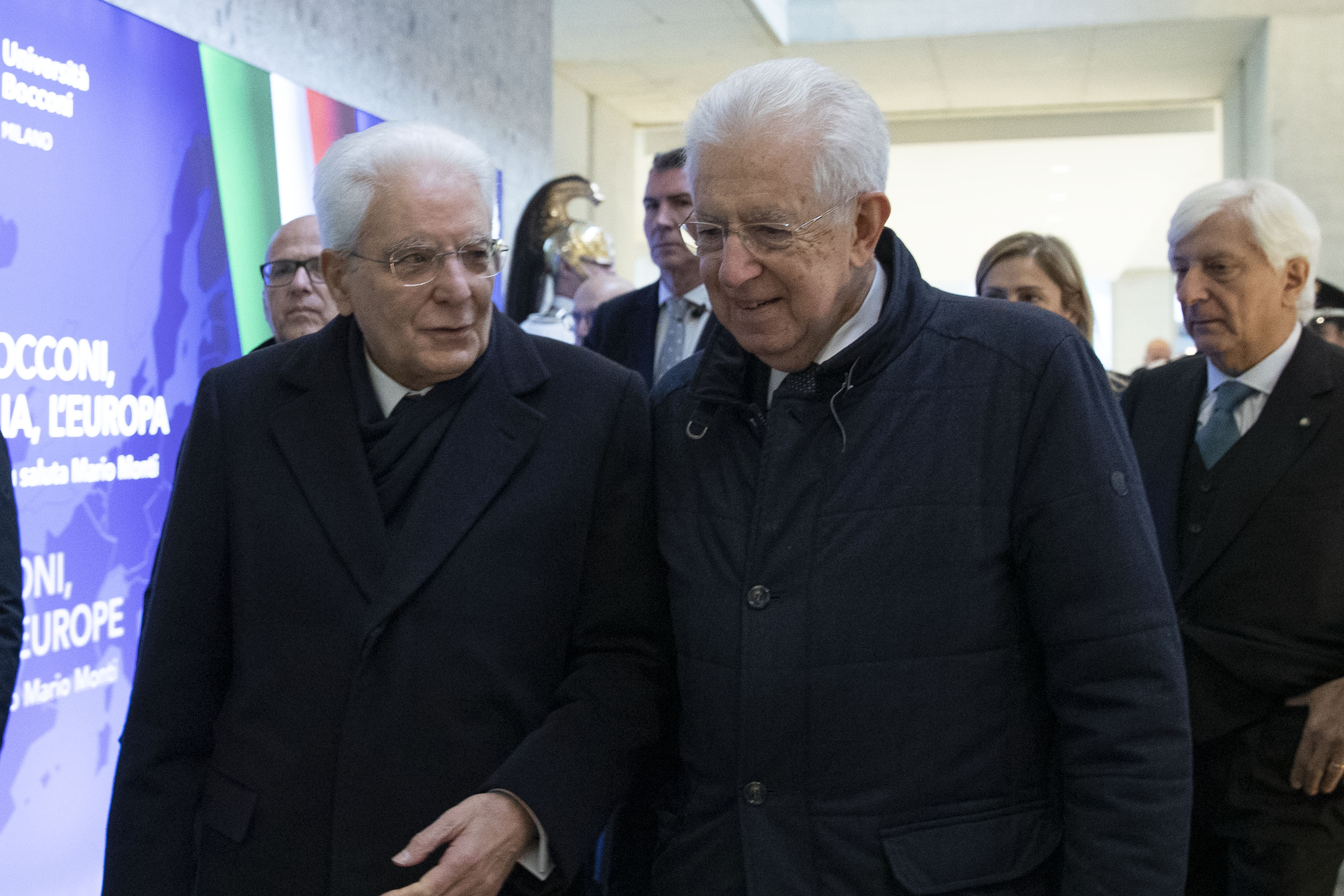 Il Presidente Mattarella alla cerimonia dal titolo “La Bocconi, l’Italia, l’Europa. L’Università saluta Mario Monti