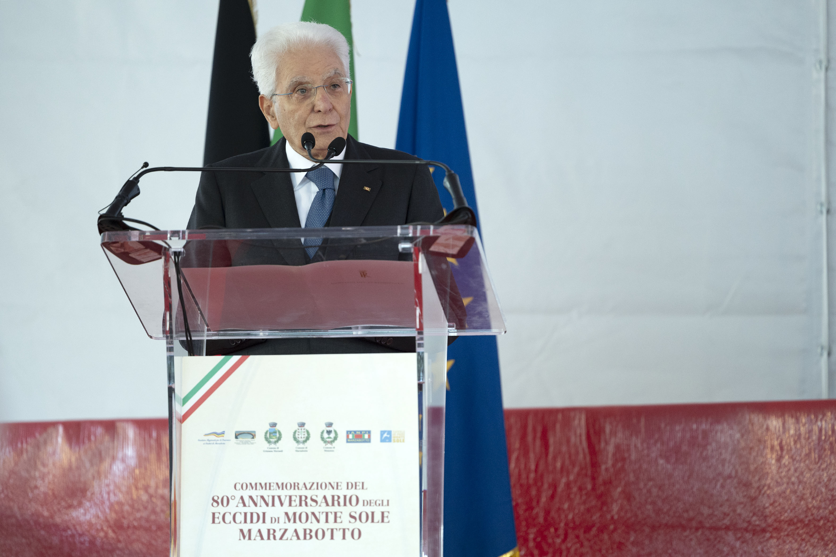 Intervento del Presidente della Repubblica Sergio Mattarella, in occasione delle celebrazioni per l’80° anniversario degli eccidi di Monte Sole