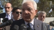 Il Presidente Mattarella risponde alle domande dei giornalisti sul sisma che ha colpito il Centro Italia