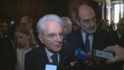 Il Presidente Mattarella risponde alle domande dei giornalisti sul terremoto che ha colpito il centro Italia