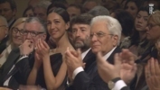 Il Presidente Sergio Mattarella all'inaugurazione del Teatro Apollo