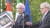 Il Presidente Sergio Mattarella visita l'ex campo di concentramento di Fossoli