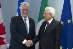 Incontro del Presidente Sergio Mattarella con il Primo Ministro del Québec, Philippe Couillard