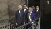 Il Presidente Sergio Mattarella visita l'Ipogeo "Palombaro Lungo"