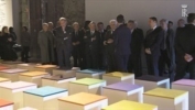 Il Presidente Mattarella visita la mostra "Come una falena alla fiamma" allestita alle OGR - Officine Grandi Riparazioni