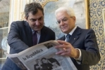 Incontro del Presidente Mattarella con Mario Calabresi, Direttore de "La Repubblica" in occasione della presentazione della nuova edizione del quotidiano