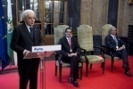 Il Presidente Sergio Mattarella alla cerimonia di consegna delle Chiavi della Città di Porto