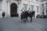Cambio della Guardia Solenne da parte del Reggimento Corazzieri e della Fanfara dei Carabinieri, in occasione della Festa del Tricolore.