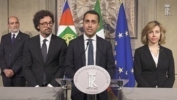 La delegazione del "Movimento 5 Stelle" in occasione delle consultazioni