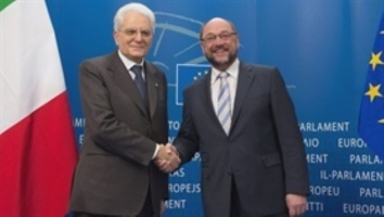Incontro tra il Presidente della Repubblica Sergio Mattarella e il Presidente del Parlamento Europeo Martin Schulz