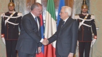 Incontro del Presidente della Repubblica Sergio Mattarella con il Presidente della Repubblica Slovacca, Andrej Kiska