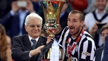Premiazione del Presidente Mattarella allo Stadio Olimpico in occasione della finale di Coppa Italia