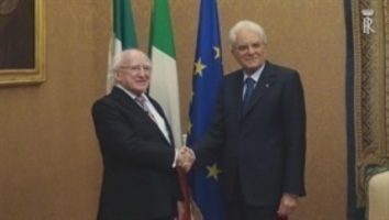  Incontro del Presidente Sergio Mattarella con il Presidente d'Irlanda, Michael D. Higgins