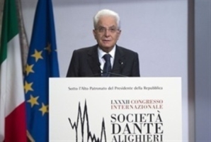 Intervento del Presidente Mattarella al Congresso Internazionale della Società Dante Alighieri dal titolo "Alimentare la presenza dell'Italia nel Pianeta "