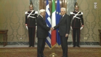 Incontro del Presidente Sergio Mattarella con il Presidente della Repubblica Ellenica, Prokopios Pavlopoulos