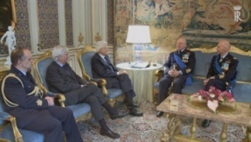 Incontro del Presidente Mattarella con il Capo di Stato Maggiore dell'Aeronautica uscente e subentrante