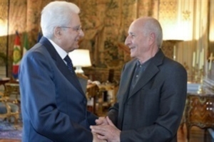 Incontro del Presidente Mattarella con il Presidente dell'Associazione "Comunità Nuova", Don Gino Rigoldi