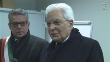 Il Presidente Mattarella visita Norcia