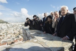 Il Presidente della Repubblica Sergio Mattarella visita l'Acropoli