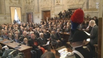 Il Presidente Sergio Mattarella alla cerimonia di presentazione della Relazione sull'attività della giustizia amministrativa