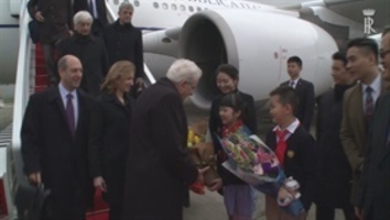 Arrivo del Presidente Mattarella a Chongqing