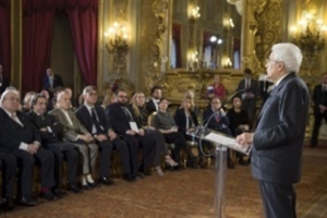 Cerimonia di consegna dei Premi "Presidente della Repubblica" per l'anno 2015 dell'Accademia Nazionale dei Lincei, dell'Accademia Nazionale di San Luca e dell'Accademia Nazionale di Santa Cecilia
