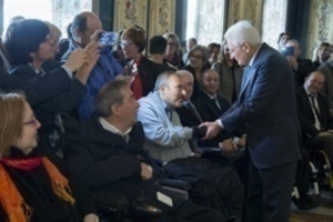Incontro del Presidente Sergio Mattarella con una delegazione della FAIP - Federazione Associazioni Italiane Paratetraplegici