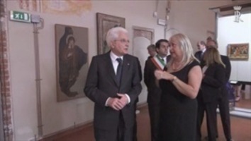 Visita del Presidente Mattarella al Palazzo Visconteo