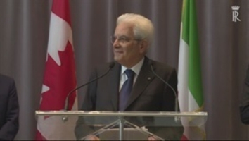 Il Presidente Sergio Mattarella incontra la collettività italiana alla National Gallery of Canada