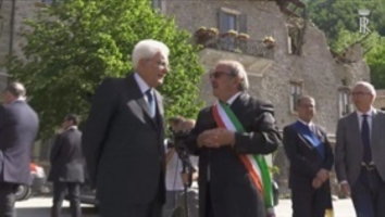 Visita del Presidente Mattarella ad alcune zone colpite dal terremoto del 2016 