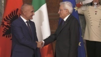 Incontro del Presidente Mattarella con il Presidente della Repubblica di Albania, Ilir Meta in visita ufficiale